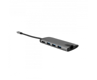 Verbatim USB-C - 3x USB 3.0, USB-C 3.1, HDMI 4K, RJ45, SD/micro SD - 1192938 - zdjęcie 1